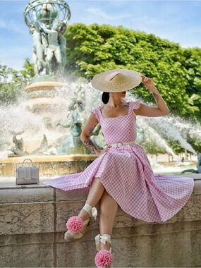 The Pretty Dress Company Pink Gingham Dress